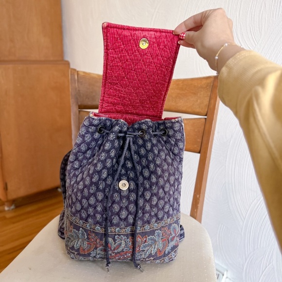 Vintage 1998 Vera Bradley Paisley Mini Backpack - Picture 2 of 5